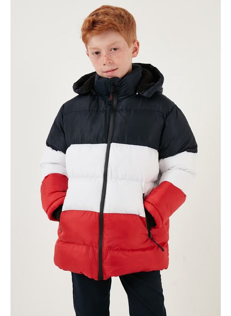 Lela Plush Lined Removable Hooded Puffer Coat Boys' Coat 57611967 - Image 1